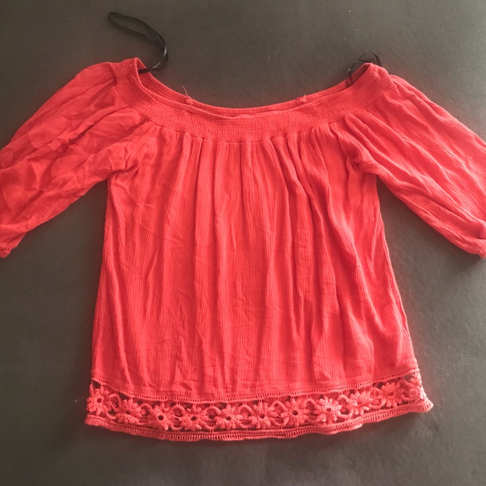 Forever 21 Blouson Shirt red S